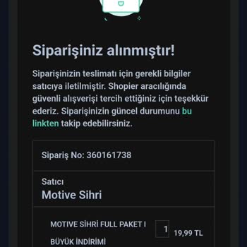 Shopier Ürün Teslim Edilmiyor