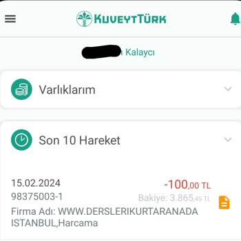 Derslerikurtaranadam.com Ödeme Yapmama Rağmen Kredi Yüklenmedi