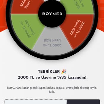 Boyner İndirim Kuponu İptal