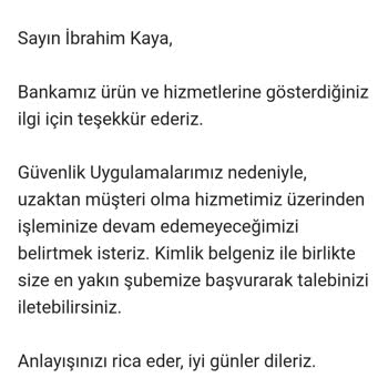 İş Bankası Bireysel Müşteri Olmak İstiyorum