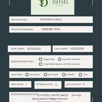 Defsel Bungalov Sapanca Rezervasyon Sonrası Mağduriyetim
