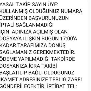 Enasdns (SMS) Enas Danışmanlık Ve Hukuk Bürosu Denen Yerden Gelen SMS