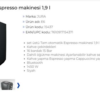 Enplus Jura E6 Eksik Özellik