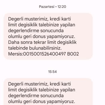 Akbank Kredi Kartı Limit Arttıramama