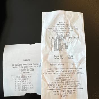 Akasya Popeyes Ürün Tedariği