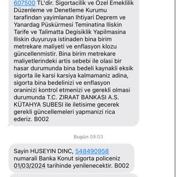 Ziraat Bankası Ziraat Zorunlu Sigortalar