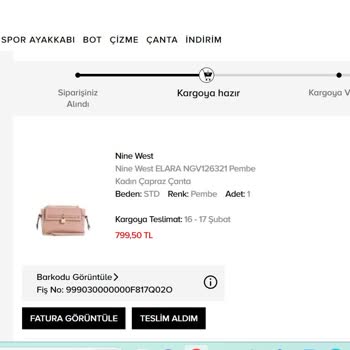 Nine West - Kargo Problemi