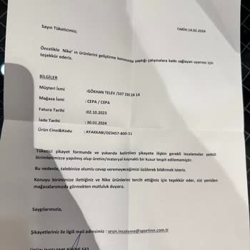 Ankara Cepa Sportinn/Nike Mağazası