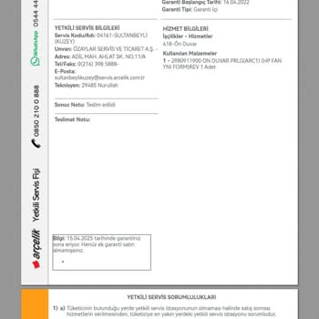 Arçelik Kurutma Makinesi Pişmanlık