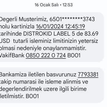VakıfBank Kredi Kartımdan İzinsiz İşlem Ve Çözümsüz Bekleyiş
