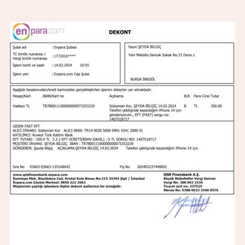 Kuveyt Türk Yapılan Para Transferinin İadesi