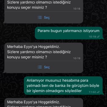 Eyyo Butik Tarafından İadem Yapılmıyor