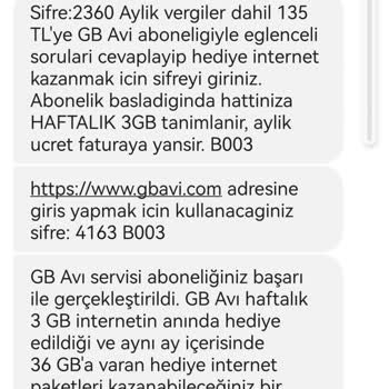 Vodafone Beklenmedik Ücretlendirme