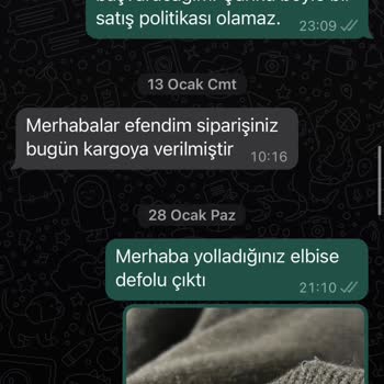 Biezy Butik Defolu Ürüne İade Kabul Etmiyorlar