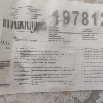 Dermoskin Dermoeczanem Parası Ödenip Gelmeyen Ürün