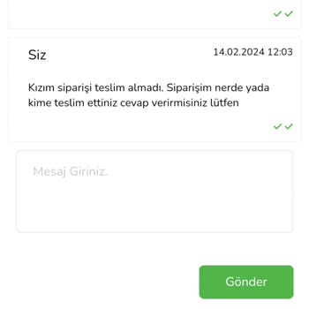 Çiçek Sepeti Sorumsuzluğu