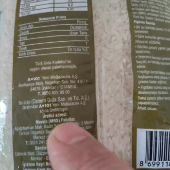 A101 Pirinç İçinden Çıkan Böcek!