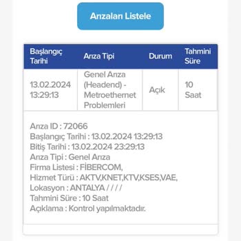 TÜRKSAT Kablo Net 3 Gün Bitmeyen Arıza