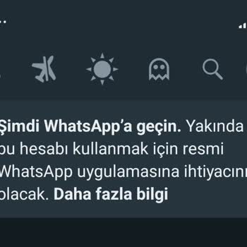 WhatsApp Şimdi WhatsApp'a Geçin Yakında Bu Hesabı