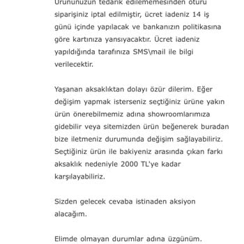 Vivense Sipariş İptali Ve Kupon Teklifi Üzerine Yaşanan Mağduriyet