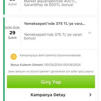 Garanti BBVA Uygulanmayan Bonus Kampanyası