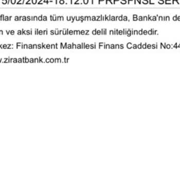 Ziraat Bankası Ziraat Hesabımdan İzinsiz Para Çekimi