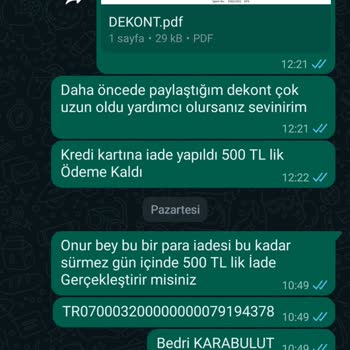 Siemens Bayisi Para İadesi Yapmıyor