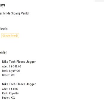 Losbrand Ürünümün Kargoya Verilip Verilmemesinden Haber Alamıyorum