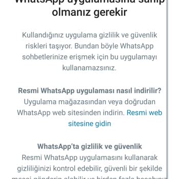 WhatsApp Hatta Veriyor