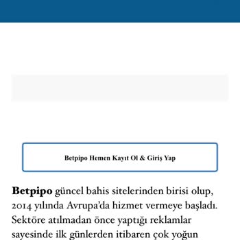 Betpipo Global Güncelleme Saçmalığı