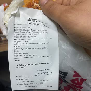 Küçük Konak Döner Küçük Konak Sincan Fatih Şubesi