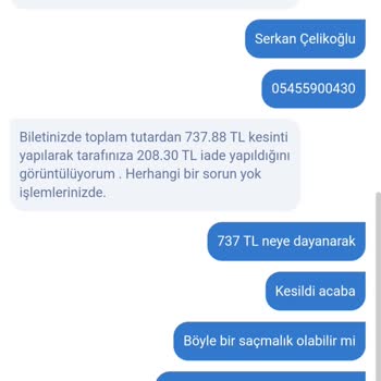 Obilet Bileti İptal Ettim