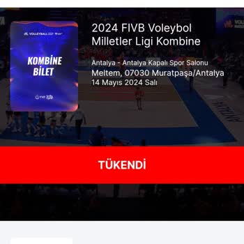 Biletinial.com Daki Voleybol Milletler Ligi Kombine Fiyaskosu