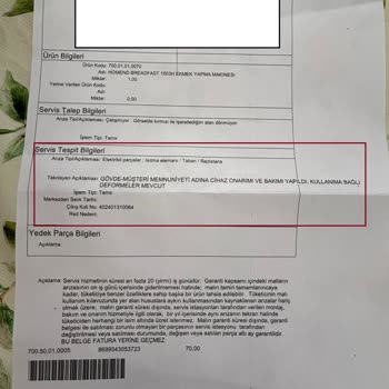 Homend Servis Ve Müşteri Hizmetleri Şikayeti