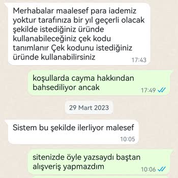 Caddstore Para İadesi Yapmıyor Çek Kodu Da Yollamıyor