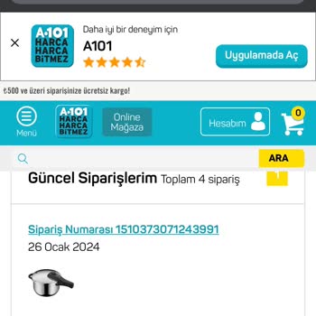 A101 Online WMF Perfect Düdüklü Tencere İade Almıyor - Ayıplı Ürün