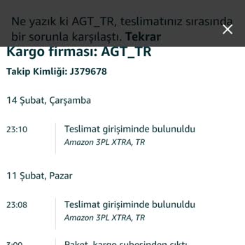 AGT Kurye Amazon Siparişini Teslim Etmeyi Beceremiyor