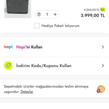 Boyner Hediye Çarkı İndirimi Sepete Yansımıyor