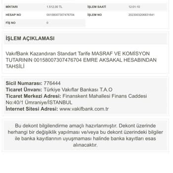 VakıfBank Kazandıran Tarife Ücret Kesintisi