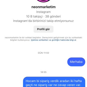 Neon Marketim Beklenen Ürünüm Nerede?