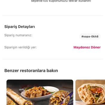 Yemeksepeti Sipariş İade Sorunu