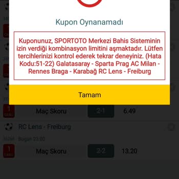 Nesine.com 51-22 Hatasının Sadece Şikayet Var Üzerinden Çözülebilmesi!