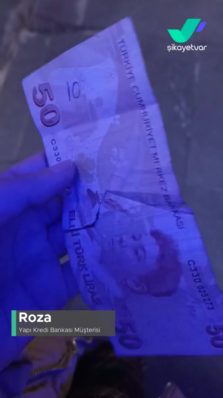 Yapı Kredi Bankası ATM Yırtık Para Verdi videonun kapak resmi