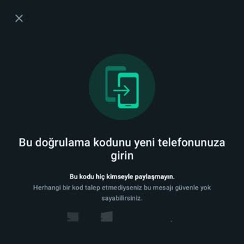 WhatsApp Talebim Olmadan Doğrulama Kodu İstiyor