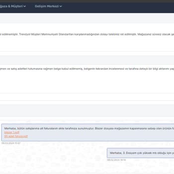 Trendyol 48 İhlal Puanı Yansıtılıp Haksız Yere Kapatılan Mağazam