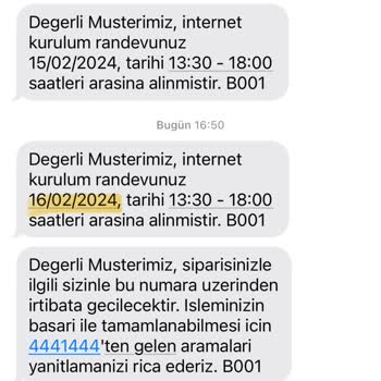 Türk Telekom Randevu İptal Ediliyor