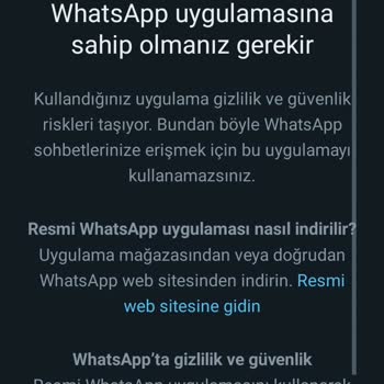 WhatsApp Aero Güvenlik Uyarısı Ve Erişim Sorunu
