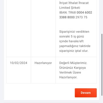 Mondy Shop'ta Bekleyen Sipariş Sorunu