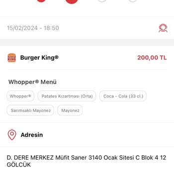 Tıkla Gelsin Burger King Tıkla Gelsin Aksaklık