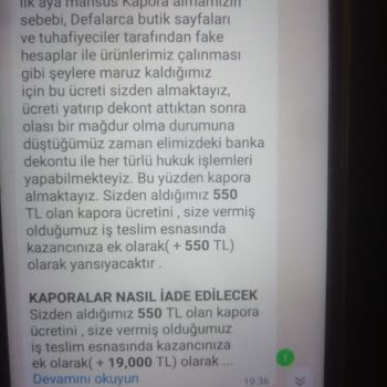 Kurumsal Paketleme Mağduriyetim: Kapora Ve Tehdit